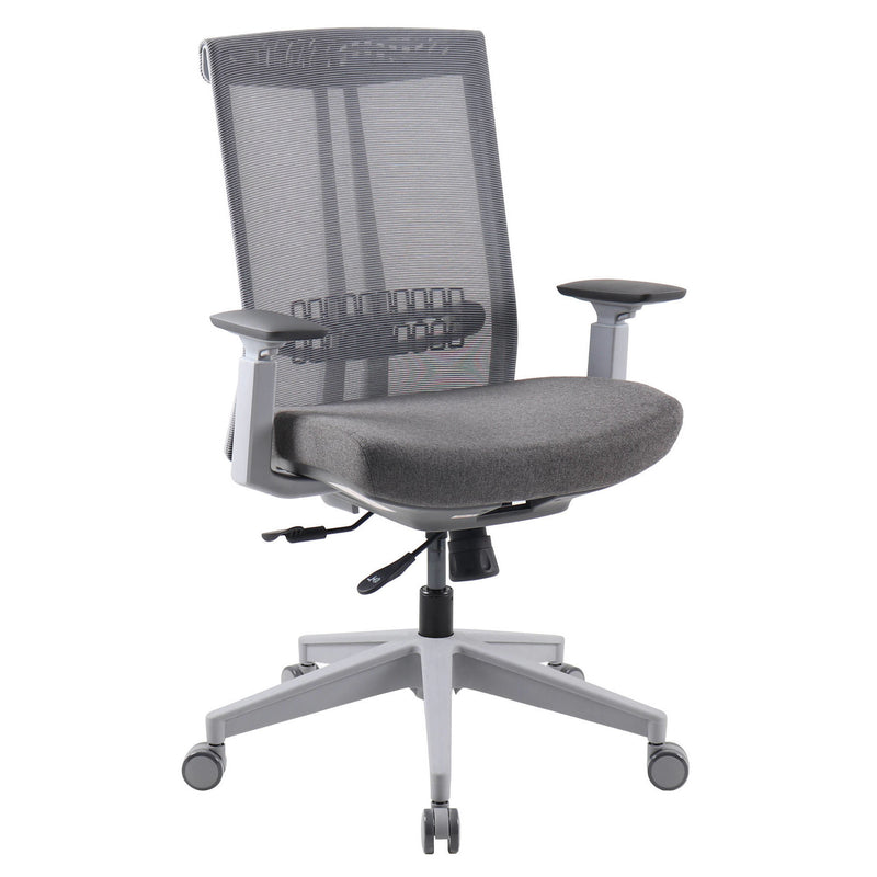 ZURI Grey Upholstered-Seat Task Chair